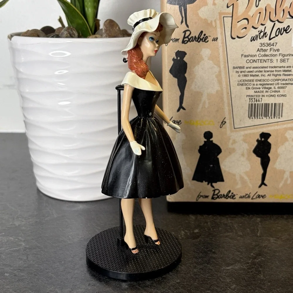 NEW 1993 Mattel From Barbie with Love 353647 After‎ Five 1962 Enesco Figurine